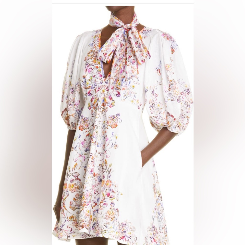 Zimmerman Prima Floral Linen Dress size 3